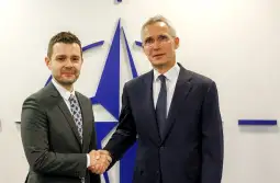 Тимчо Муцунски и Јенс Столтенберг